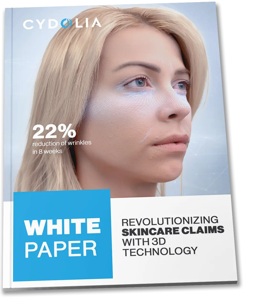 Cover a whitepaper about 3D technology revolutionizing cosmetics claims.