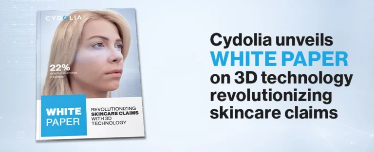 Cover a whitepaper about 3D technology revolutionizing cosmetics claims.