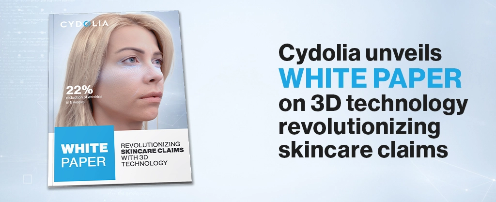 Cover a whitepaper about 3D technology revolutionizing cosmetics claims.