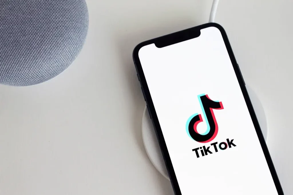 An iPhone with tiktok