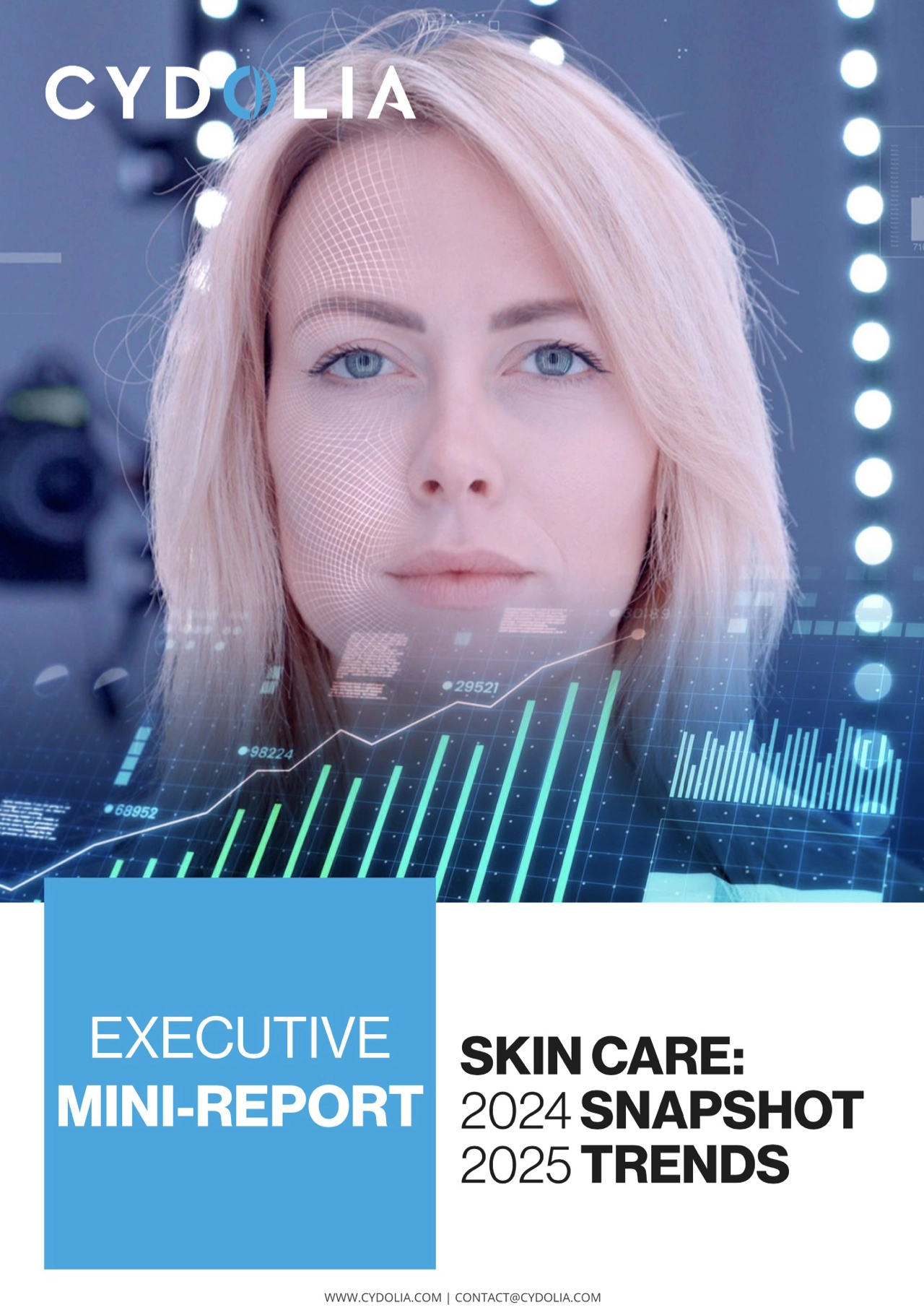 Cover of a 2025 skin care trends report